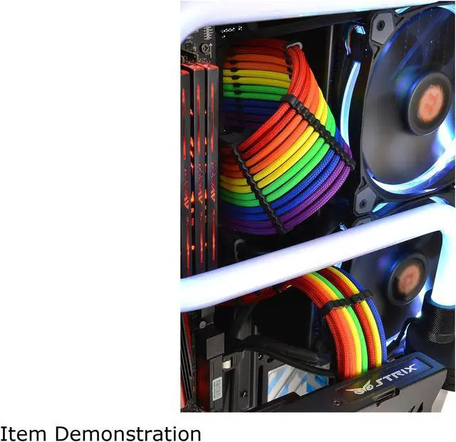 Alt view image 8 of 13 - Thermaltake AC-049-CNONAN-A1 11.81 in. (30cm) TtMod Sleeve Cable (Cable Extension)