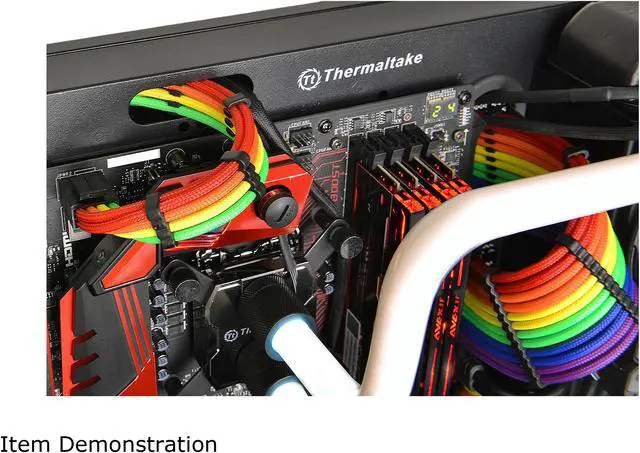 Alt view image 9 of 13 - Thermaltake AC-049-CNONAN-A1 11.81 in. (30cm) TtMod Sleeve Cable (Cable Extension)