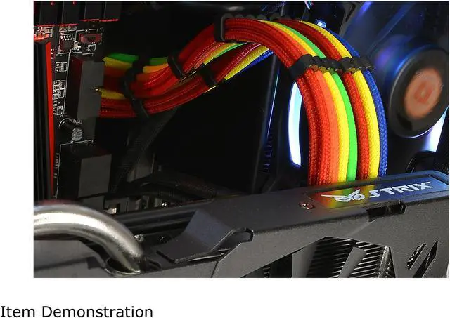 Alt view image 10 of 13 - Thermaltake AC-049-CNONAN-A1 11.81 in. (30cm) TtMod Sleeve Cable (Cable Extension)