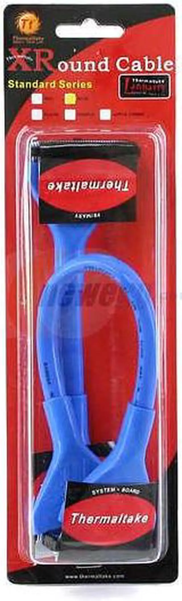 Alt view image 2 of 2 - Thermaltake Model A2048 19"(480mm) Blue IDE(ATA66/100/133) Round cable