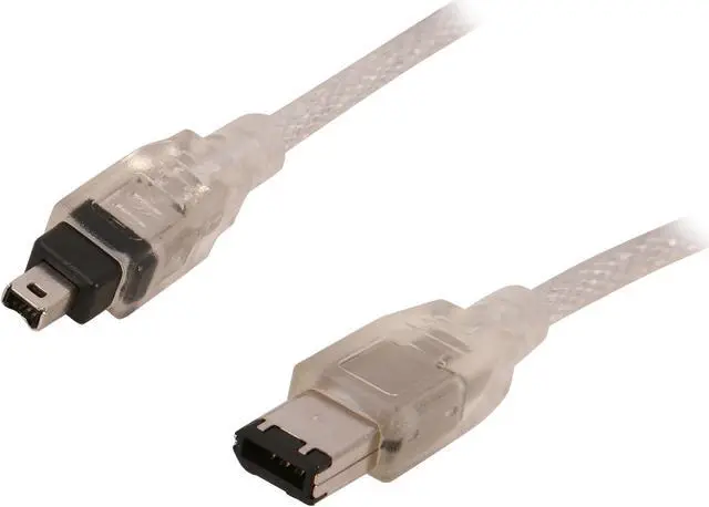 Main image of SYBA SD-CAB-FW 6 ft. IEEE 1394a 6-pin to 4-pin Firewire cable