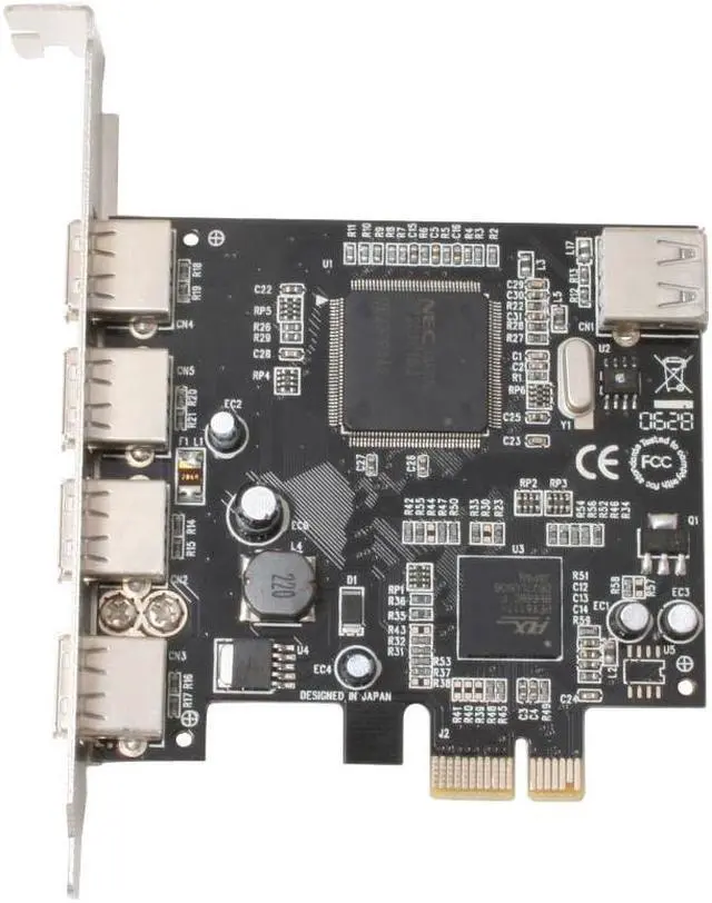 Alt view image 2 of 6 - SYBA PCI-Express USB 2.0 5 Ports Controller Card Model SD-PEX-NEC5U