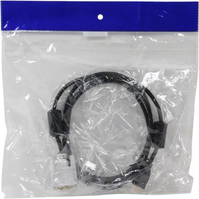 Alt view image 3 of 3 - SYBA SD-DVIHDM-MM-6 6 ft. Black DVI-D Male to HDMI Male Cable, Gold Plated Connector, RoHS