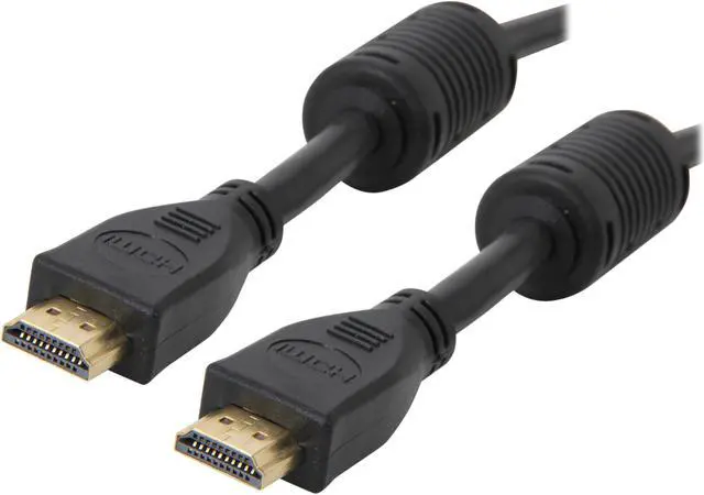 Main image of SYBA SD-HDM-MM-6 6 ft. Black HDMI Male to HDMI Male Cable, Gold Plated Connector, RoHS