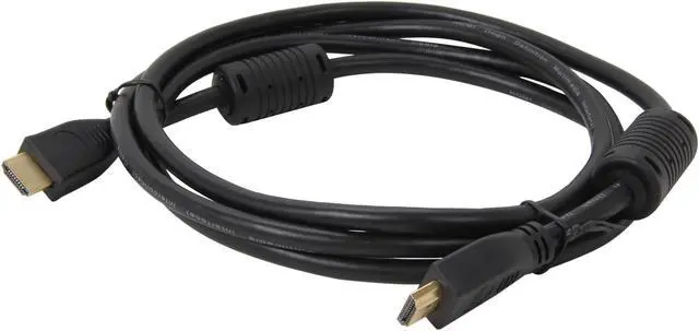 Alt view image 2 of 3 - SYBA SD-HDM-MM-6 6 ft. Black HDMI Male to HDMI Male Cable, Gold Plated Connector, RoHS