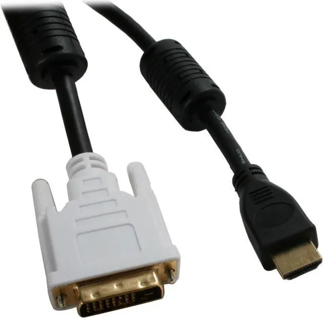 Main image of SYBA SY-DVIHDM-MM10 10 ft. Black DVI to HDMI Cable