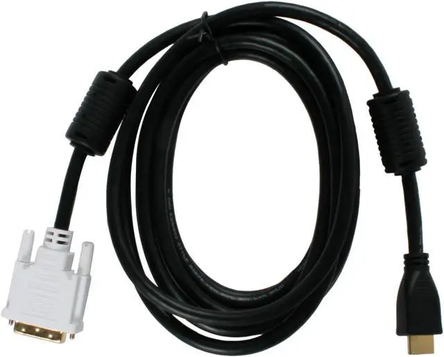 Alt view image 2 of 2 - SYBA SY-DVIHDM-MM10 10 ft. Black DVI to HDMI Cable