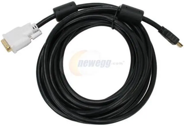 Main image of SYBA SY-DVIHDM-MM15 15 ft. Black DVI to HDMI Cable