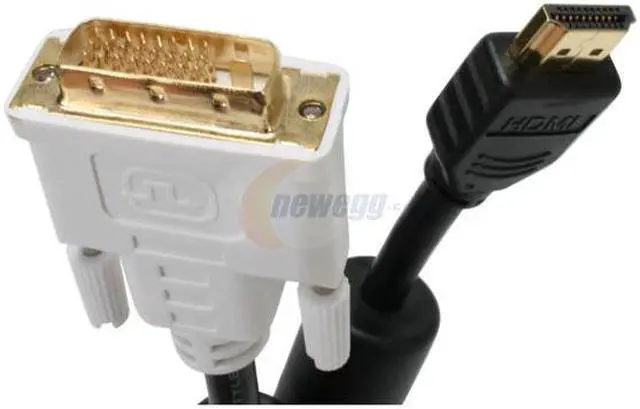 Alt view image 2 of 2 - SYBA SY-DVIHDM-MM15 15 ft. Black DVI to HDMI Cable