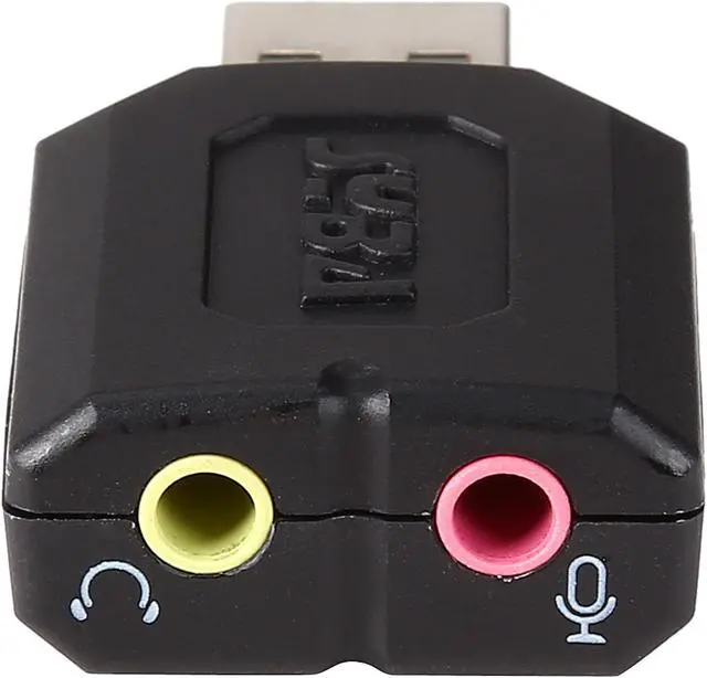 Alt view image 5 of 13 - SYBA External USB Stereo Sound Adapter for Windows, Mac, Linux Extra Audio Source with 3.5mm Audio Mic Jack C-Media Chipset SD-CM-UAUD