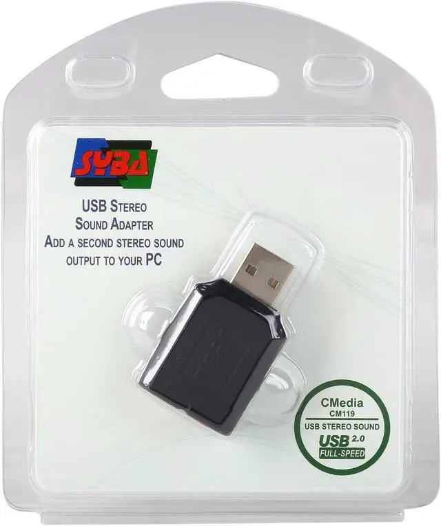 Alt view image 6 of 13 - SYBA External USB Stereo Sound Adapter for Windows, Mac, Linux Extra Audio Source with 3.5mm Audio Mic Jack C-Media Chipset SD-CM-UAUD