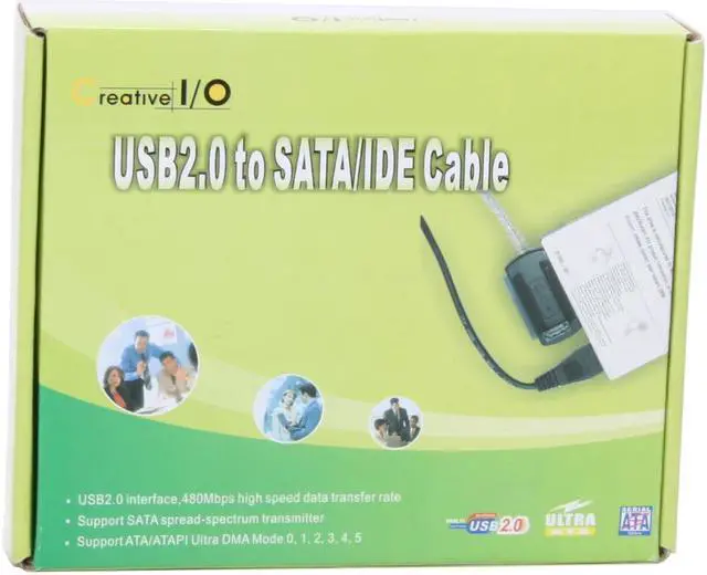Alt view image 10 of 10 - SYBA SY-U2SAIDE USB 2.0 to SATA/IDE Adapter with Power Adapter