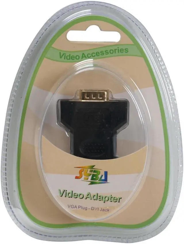Alt view image 4 of 4 - SYBA SD-DVI-VGA DVI Female (24+5 pin) to VGA Male (15 pin) Adaptor