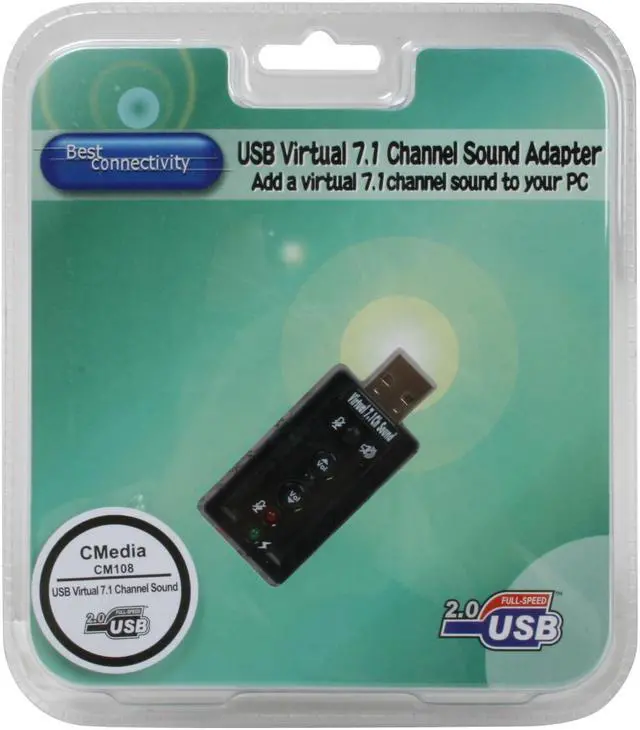 Alt view image 3 of 3 - SYBA SD-CM-UAUD71 USB Sound Adapter