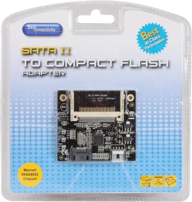 Alt view image 5 of 5 - SYBA SD-ADA40001 SATA II To Compact Flash Adapter