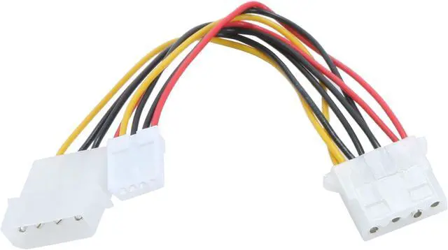 Alt view image 2 of 2 - SYBA SY-CAB65011 5 in. Molex 4-Pin Female Molex to Molex 4-Pin Male & FDD Power Cable