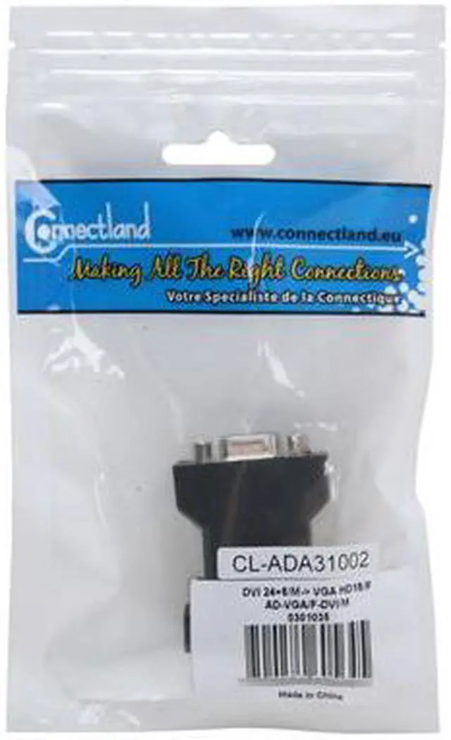 Alt view image 3 of 3 - SYBA CL-ADA31002 DVI Male (24+5 pin) to VGA Female (15 pin) Adapter