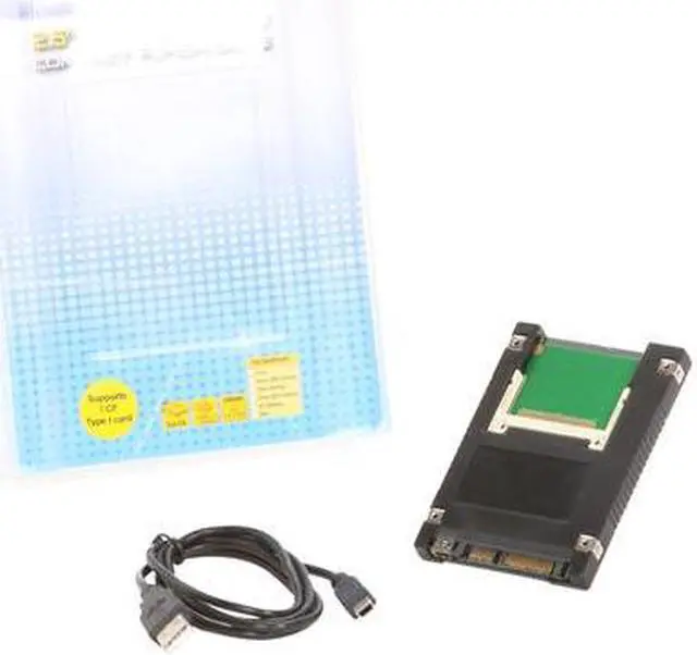Alt view image 6 of 6 - SYBA SD-ADA50024 2.5" SATA/USB To Compact Flash Adapter