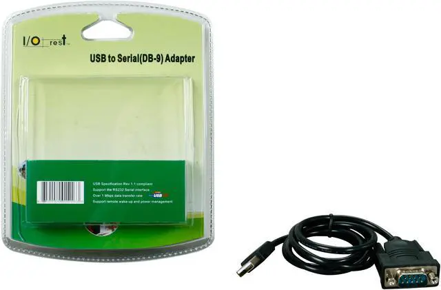 Alt view image 3 of 3 - SYBA 3 Feet USB 2.0 to Serial DB9 Port RS-232 Prolific Chipset PL-2303 SY-ADA15006