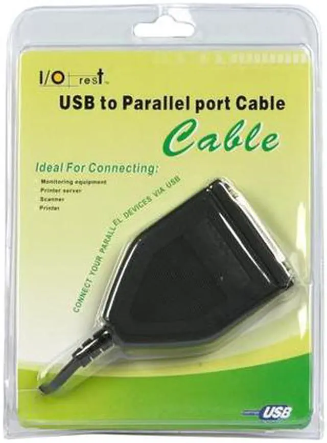 Alt view image 3 of 3 - SYBA Model SY-ADA10003 3.5 ft. USB to Parallel Cable