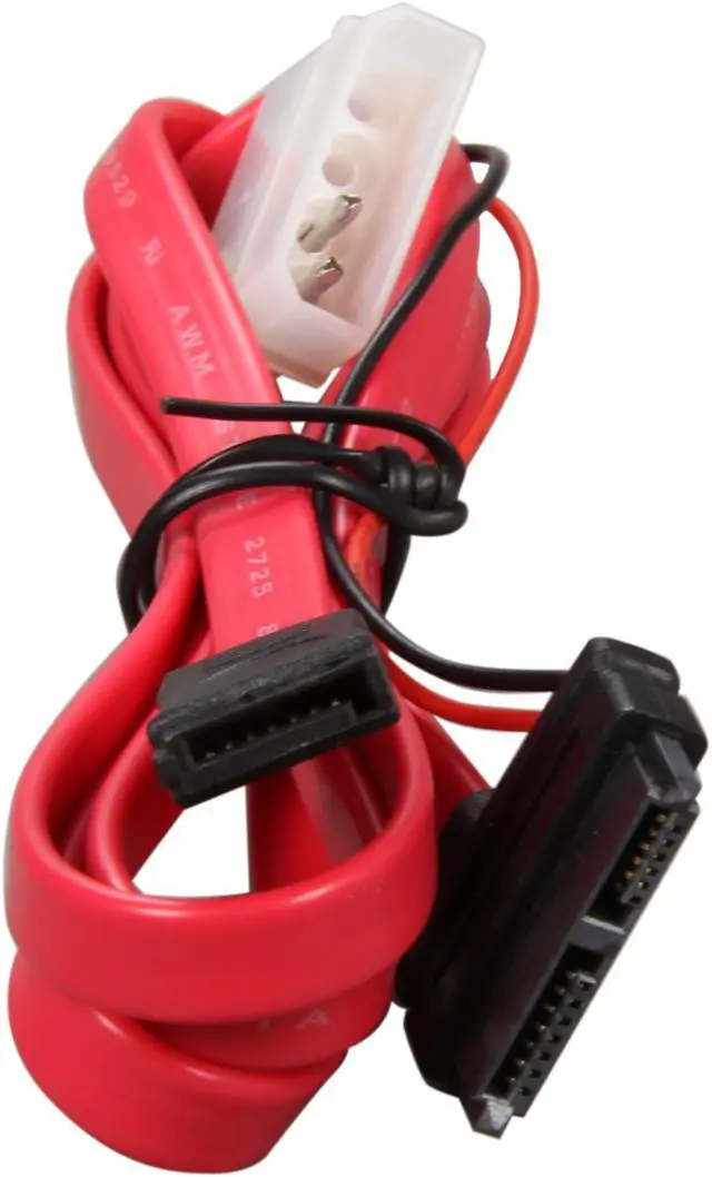 Alt view image 2 of 3 - SYBA CL-CAB40042 6 in. 37"/6" Mini SATA Data/Power Cable with Molex Power Adapter - OEM