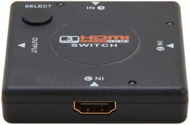 Alt view image 2 of 6 - SYBA SY-SWI31028 3 x 1 Compact High Performance HDMI Switch Supports 1080p Display and Dolby Audio