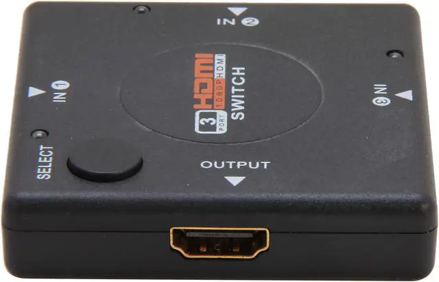 Alt view image 3 of 6 - SYBA SY-SWI31028 3 x 1 Compact High Performance HDMI Switch Supports 1080p Display and Dolby Audio