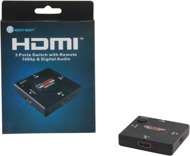 Alt view image 6 of 6 - SYBA SY-SWI31028 3 x 1 Compact High Performance HDMI Switch Supports 1080p Display and Dolby Audio