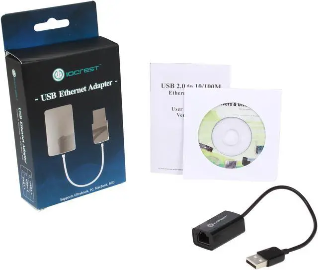 Alt view image 5 of 5 - SYBA SY-ADA24027 Network Adapter 10/100Mbps USB 2.0 1 x RJ45