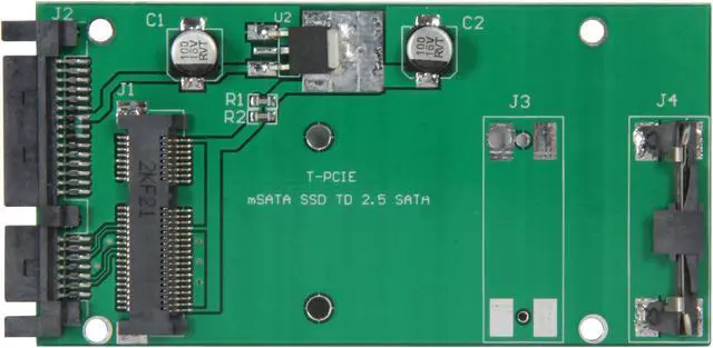 Alt view image 2 of 4 - SYBA SI-ADA40067 70mm (2.5") mSATA SSD to 2.5" SATA Converter Adapter