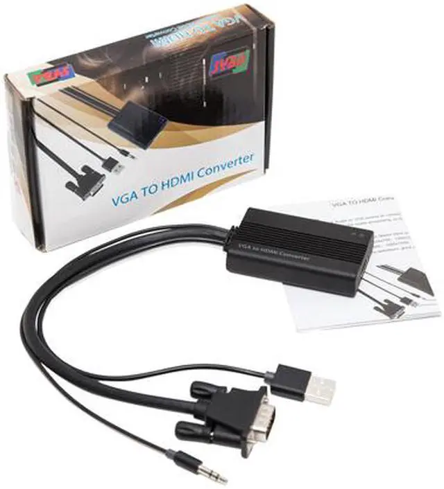 Alt view image 7 of 10 - SYBA SD-ADA31040 VGA to HDMI Converter with Audio Support 1920 x 1080 Resolution