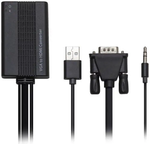 Alt view image 5 of 10 - SYBA SD-ADA31040 VGA to HDMI Converter with Audio Support 1920 x 1080 Resolution