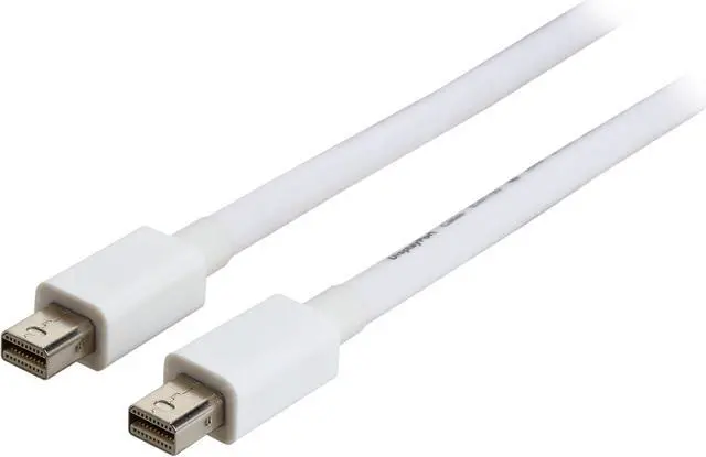 Main image of SYBA Model SY-CAB33016 (3-Meter) Mini DisplayPort v1.2 to Mini DisplayPort v1.2 Male to Male Cable - WHITE Male to Male