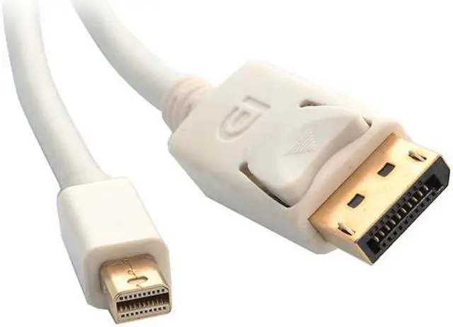 Alt view image 3 of 7 - SYBA SY-CAB33025 15 ft. White (5-Meter) DisplayPort v1.2 to Mini DisplayPort v1.2 Male to Male Cable - WHITE Male to Male