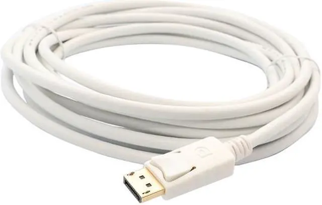 Alt view image 4 of 7 - SYBA SY-CAB33025 15 ft. White (5-Meter) DisplayPort v1.2 to Mini DisplayPort v1.2 Male to Male Cable - WHITE Male to Male