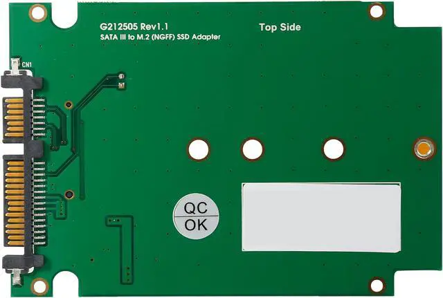 Alt view image 2 of 5 - SYBA SY-ADA40092 2.5" SATA III to M.2 (NGFF) SSD Enclosure with Complete Screw Set
