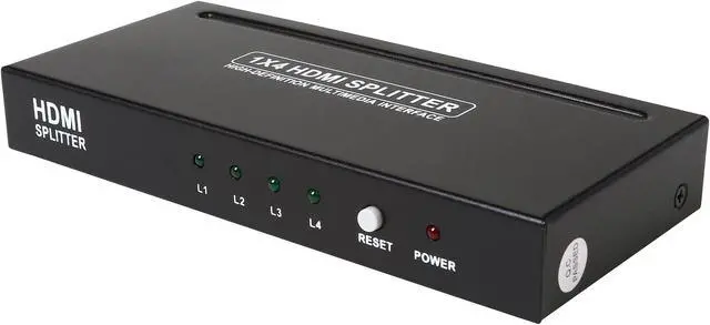 Main image of SYBA SY-SPL31052 4 Port HDMI 1.3 Splitter Box Distributes High-Definition Signal to 4 HDTV