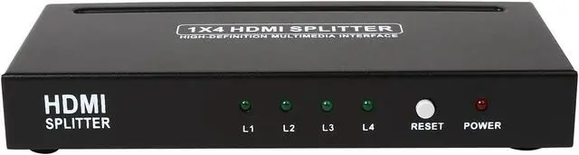Alt view image 2 of 6 - SYBA SY-SPL31052 4 Port HDMI 1.3 Splitter Box Distributes High-Definition Signal to 4 HDTV