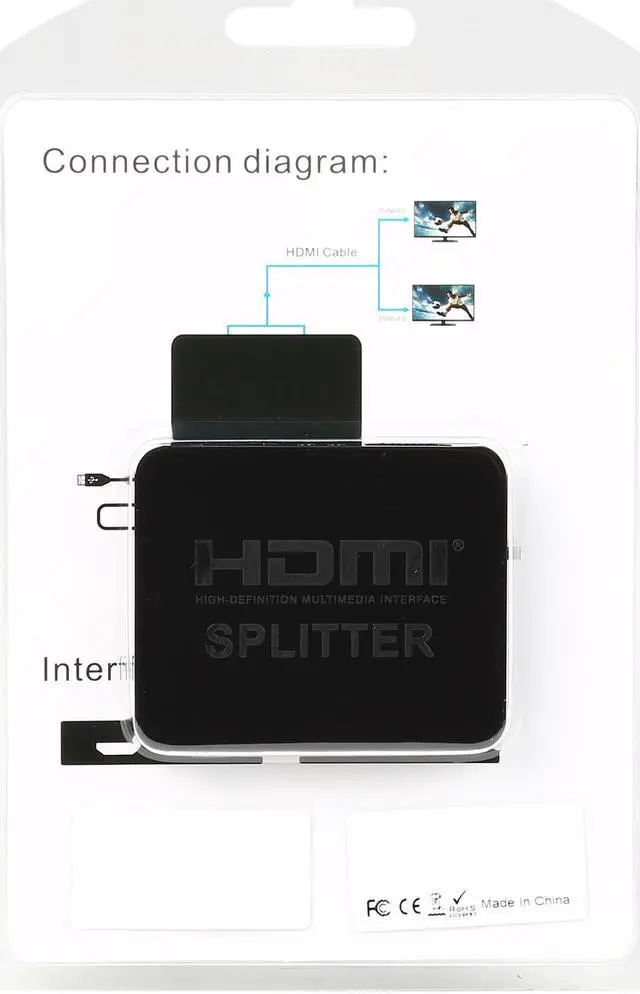 Alt view image 8 of 7 - SYBA SY-SPL31059 2 Port HDMI Splitter