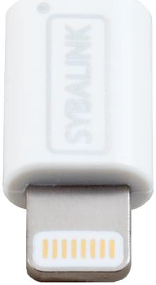 Alt view image 4 of 5 - Syba SD-ADA20184 White Micro USB to Lightning Adapter