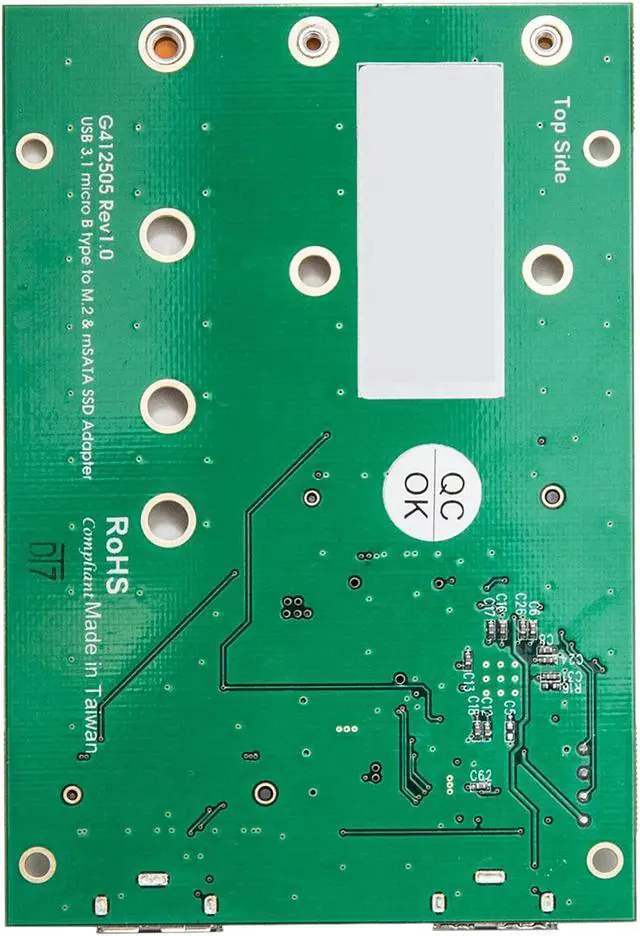 Alt view image 4 of 6 - SYBA SY-ADA50088 USB3.1 to M.2/mSATA SSD Adapter
