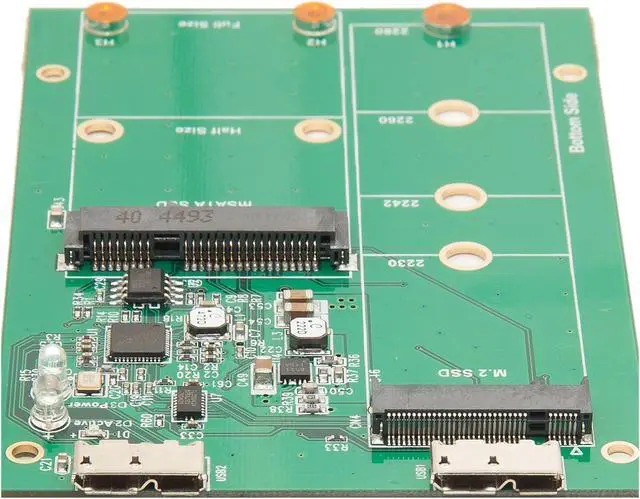 Alt view image 5 of 6 - SYBA SY-ADA50088 USB3.1 to M.2/mSATA SSD Adapter