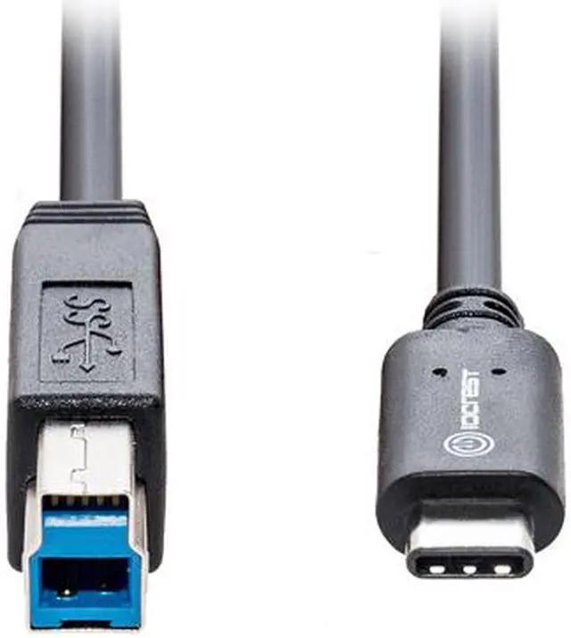 Alt view image 3 of 6 - SYBA SY-CAB20193 Black USB Type-C to USB 3.1 Standard-B Cable