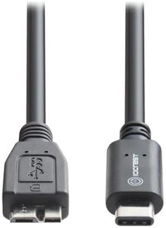 Alt view image 3 of 5 - SYBA SY-CAB20194 3 ft. USB Type-C plug to USB 3.1 Micro-B plug cable