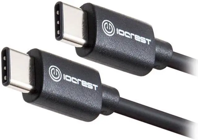 Alt view image 3 of 6 - SYBA SY-CAB20196 Black USB 2.0 Type-C to Type-C Cable