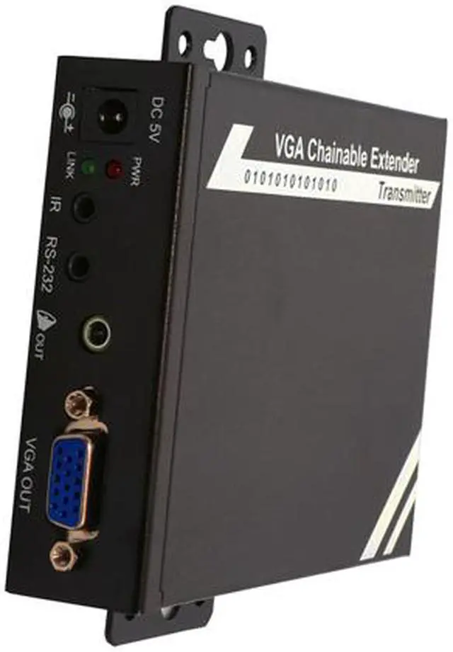 Alt view image 3 of 6 - SYBA SY-EXT32016 VGA Chainable Extender w/ Audio over Cat5e-IP