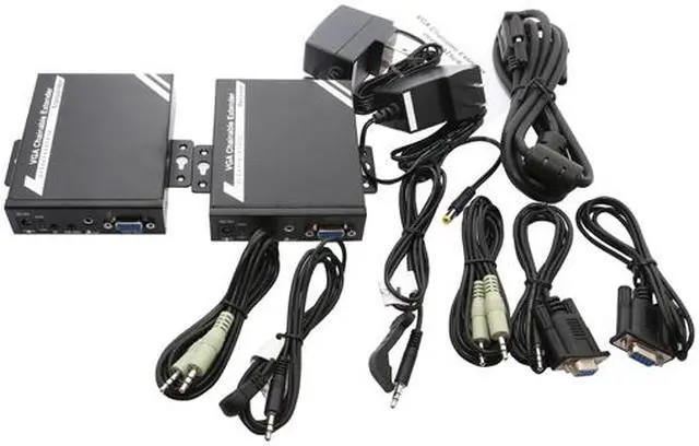 Alt view image 6 of 6 - SYBA SY-EXT32016 VGA Chainable Extender w/ Audio over Cat5e-IP