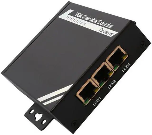 Alt view image 2 of 6 - SYBA SY-EXT32017 VGA Chainable Extender w/ Audio over Cat5e-IP (RX)