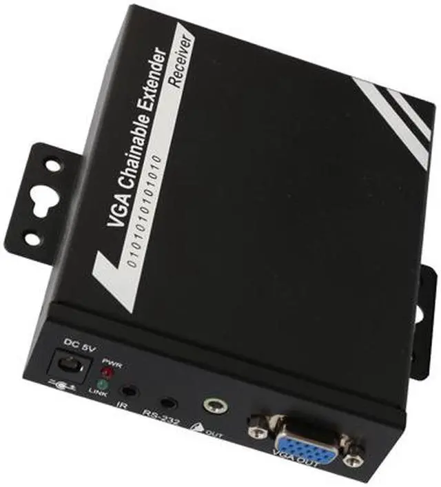 Alt view image 4 of 6 - SYBA SY-EXT32017 VGA Chainable Extender w/ Audio over Cat5e-IP (RX)