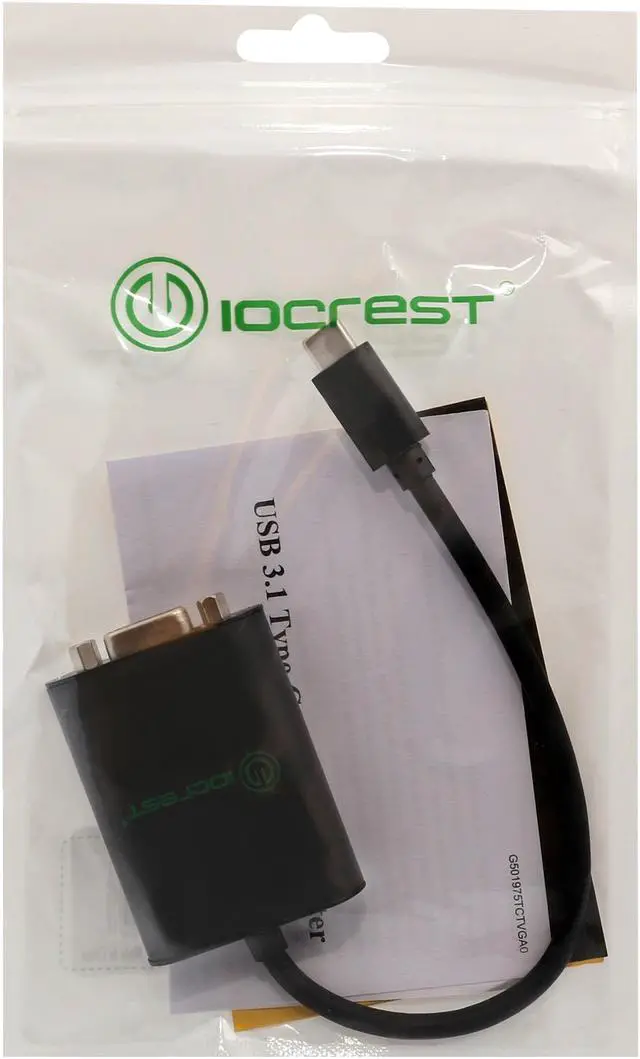 Alt view image 6 of 6 - SYBA SI-ADA32021 USB 3.1 Type-C (DP) to VGA Adapter